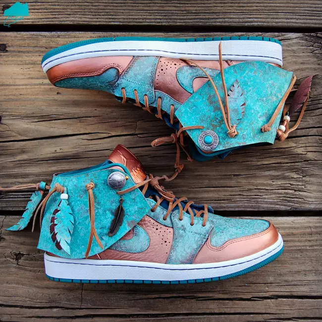 Air Jordan 1 Mocassim Patina por Gourmet Kickz