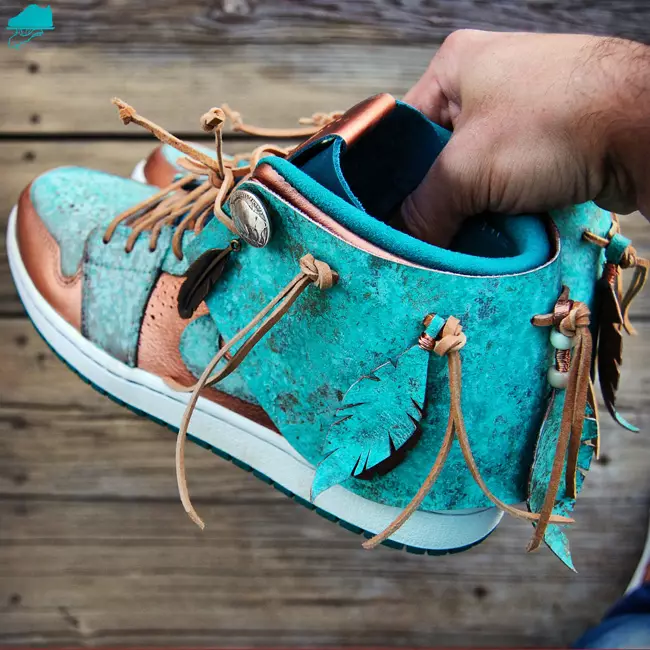 Air Jordan 1 Moccasin Patina par Gourmet Kickz