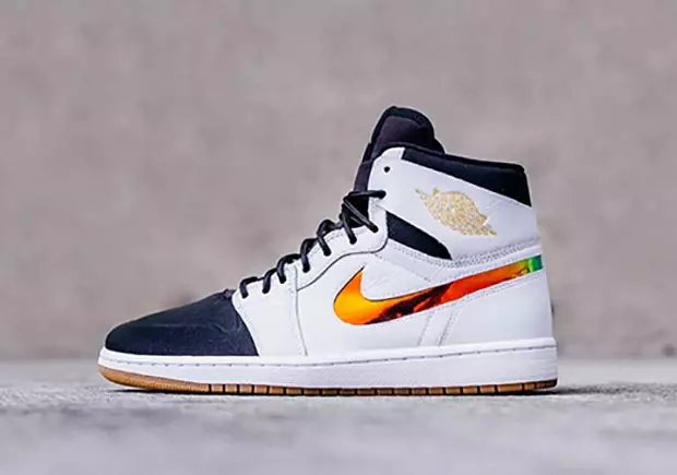 Air Jordan 1 Nouveau Biela Čierna Gum Svetlohnedá