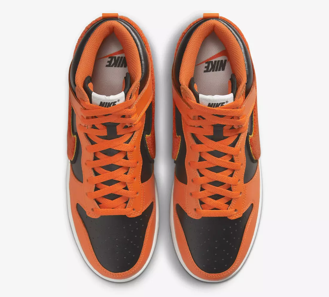 Nike Dunk High University Sort Orange DR8805-002 Udgivelsesdato