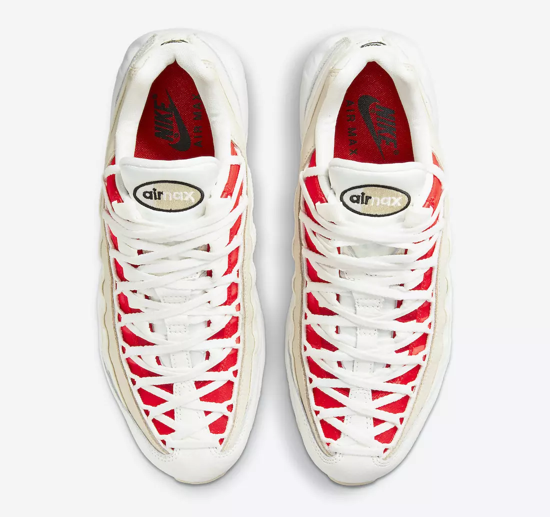 Nike Air Max 95 Sail Chile Red Coconut Milk DJ6903-100 Tanggal Rilis