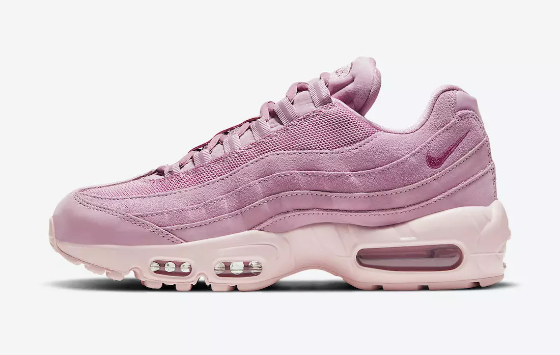 Nike Air Max 95 WMNS Pink Suede DD5398-615 Թողարկման ամսաթիվ