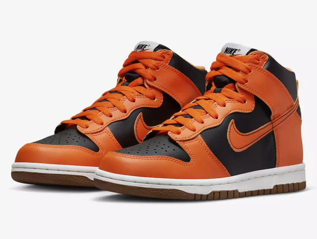 Nike Dunk High GS Black Orange DB2179-004 ဖြန့်ချိသည့်ရက်စွဲ စျေးနှုန်း