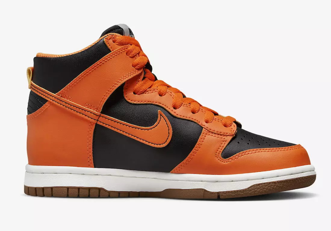 Nike Dunk High GS Black Orange DB2179-004 Chiqarilgan Sana