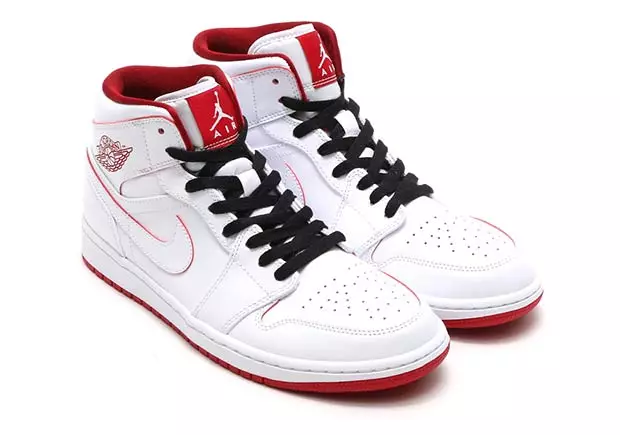 Air Jordan 1 Μεσαίο Λευκό Κόκκινο