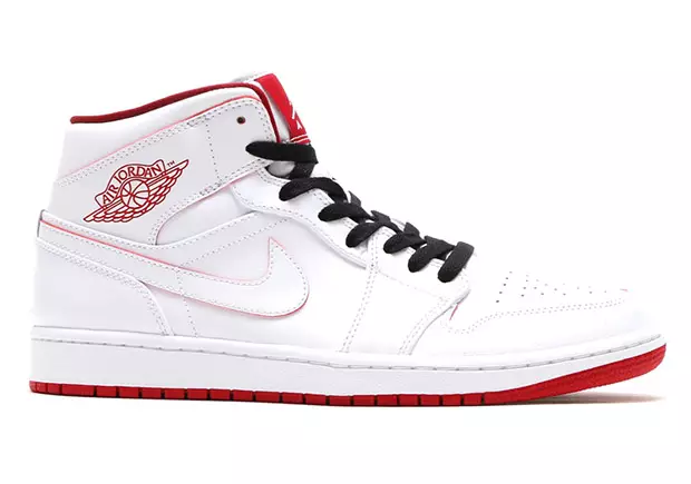 Air Jordan 1 Mëtt White Red