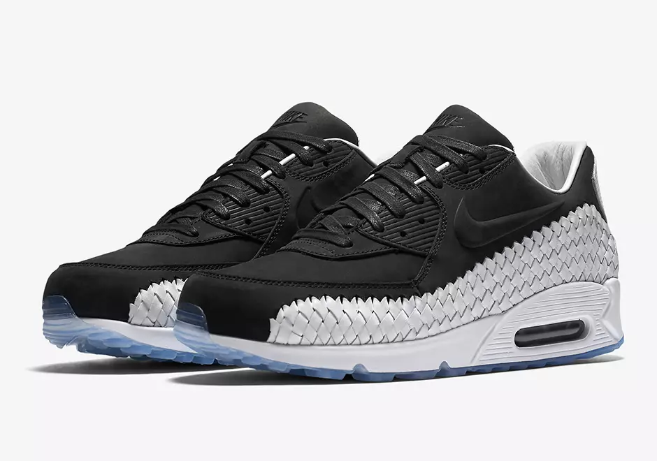 Nike Air Max 90 szőtt fekete-fehér 833129-003