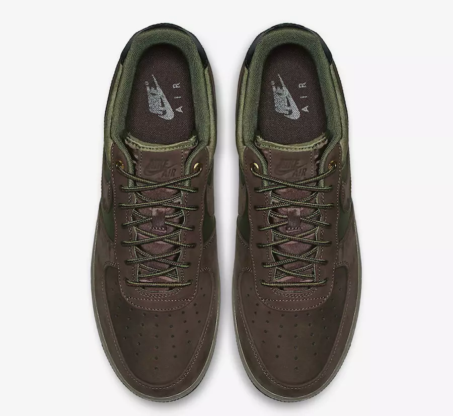 Nike Air Force 1 Premium Baroque Brown Medium Olive AJ7408-200 Utgivelsesdato