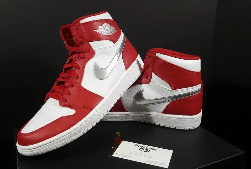 Air Jordan 1 High Olympic Gym Red Silver White