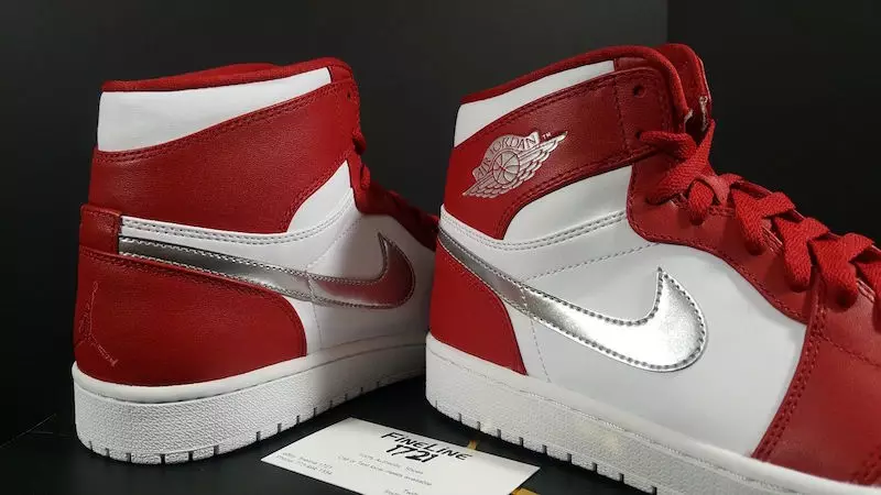 Air Jordan 1 Yüksek Olimpik Spor Salonu Kırmızı Gümüş Beyaz