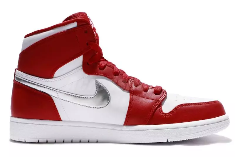 Air Jordan 1 Oliy Olimpiya sport zali Qizil kumush oq