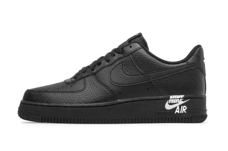 Nike Air Force 1 07 Cuir Emblème Noir AJ7280-002