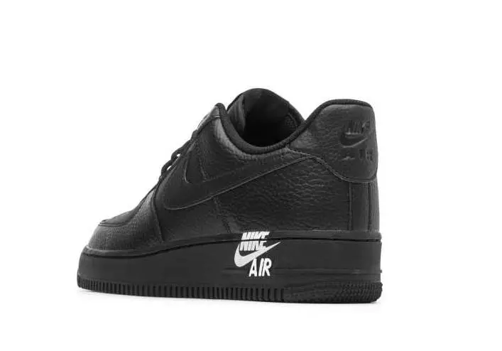 Nike Air Force 1 07 סמל עור שחור AJ7280-002