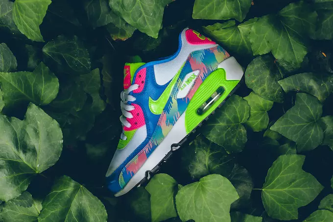 Nike Air Max 90 Print Mesh Elettriku aħdar