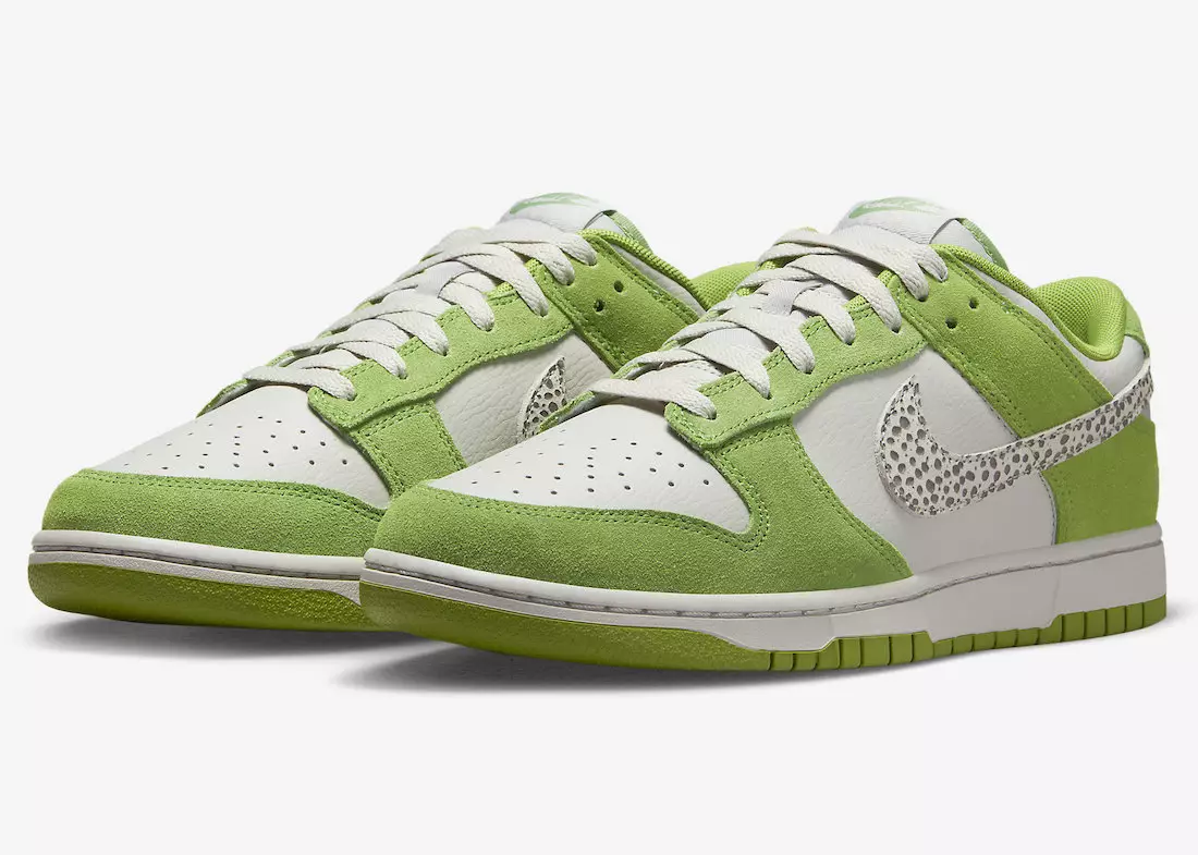 Nike Dunk Low Safari Swoosh Chlorophyll DR0156-300 تاريخ الإصدار