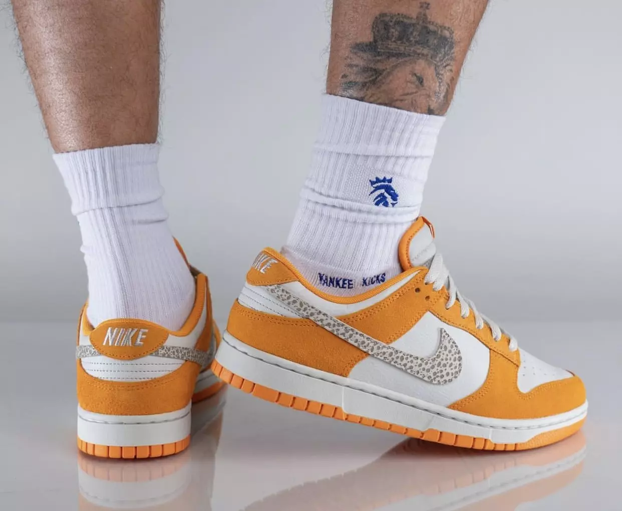 Nike Dunk Low Safari Swoosh DR0156-800 Датум на издавање On-Feet