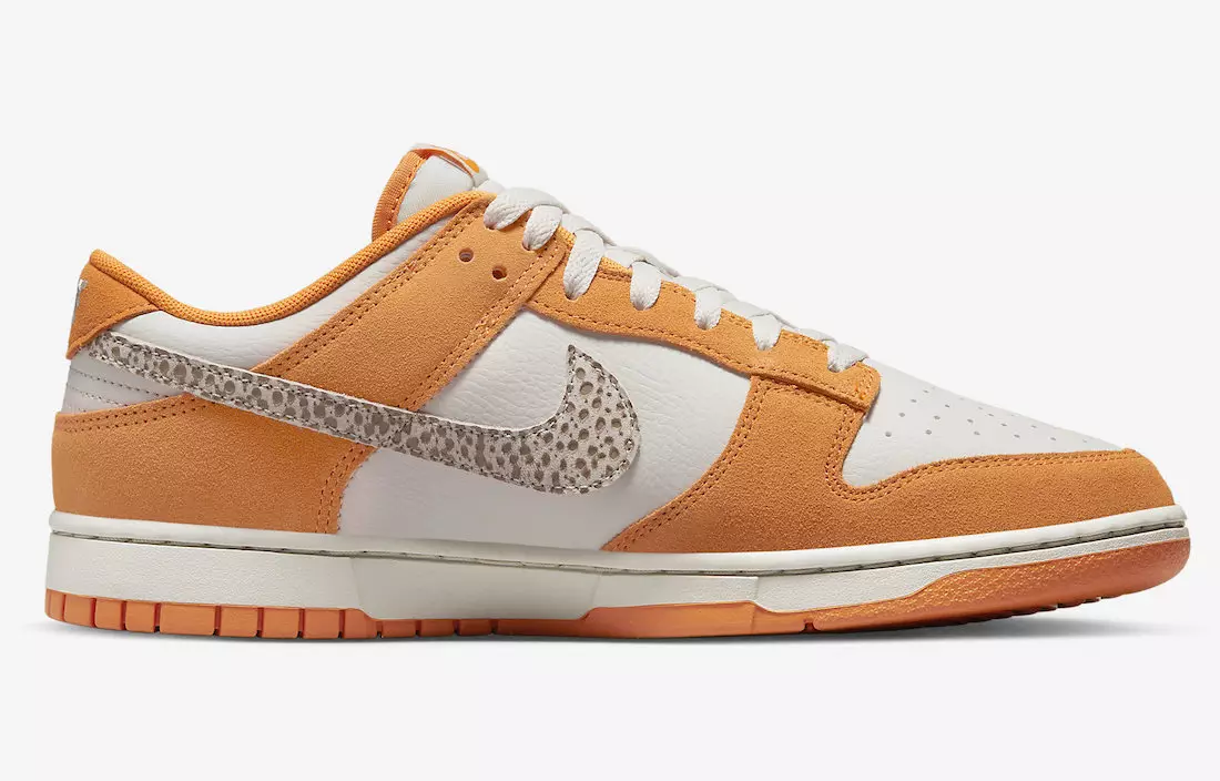 Nike Dunk Low Safari Swoosh Kumquat DR0156-800 Dáta Eisiúna