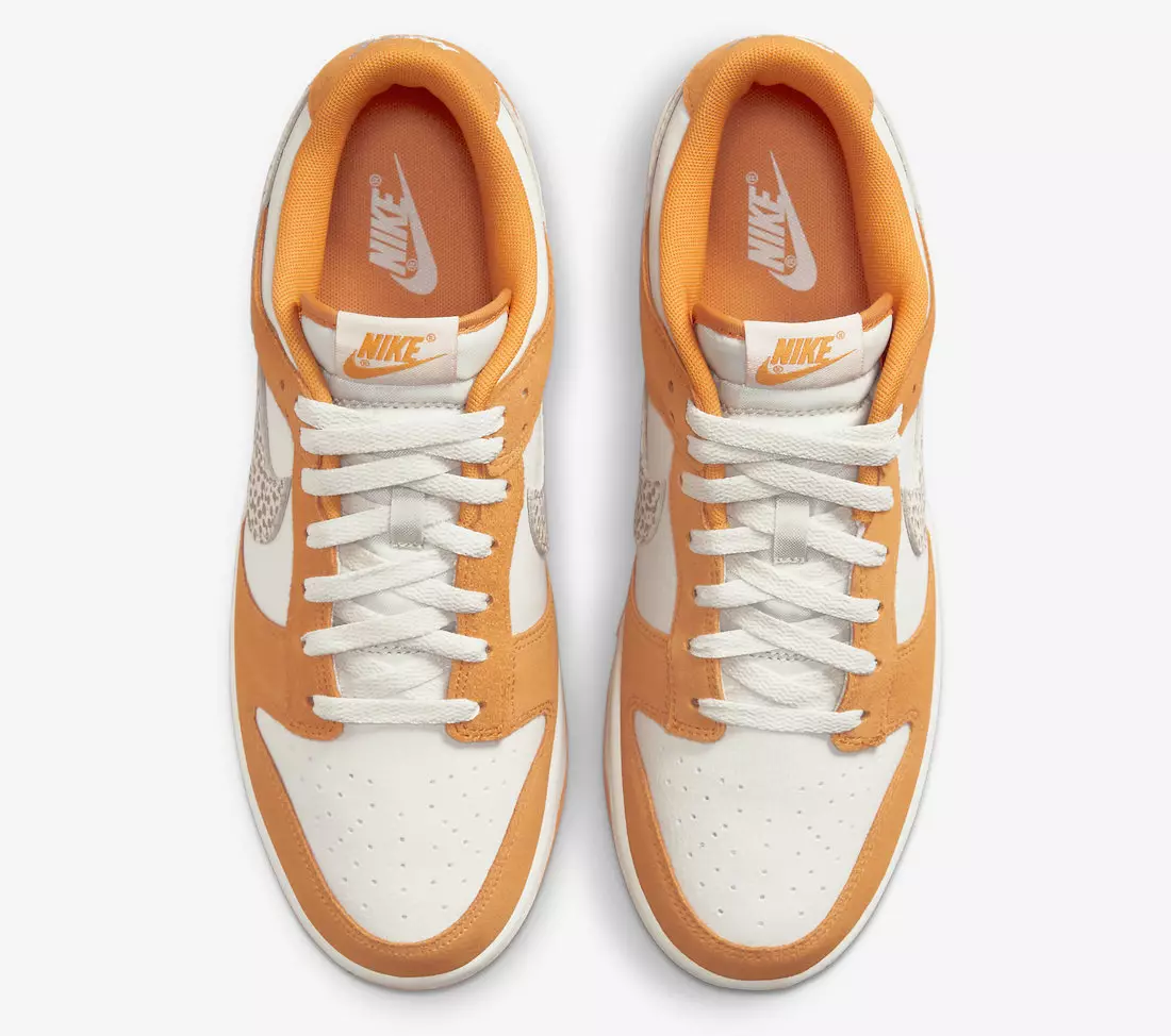 Nike Dunk Low Safari Swoosh Kumquat DR0156-800 izlaišanas datums