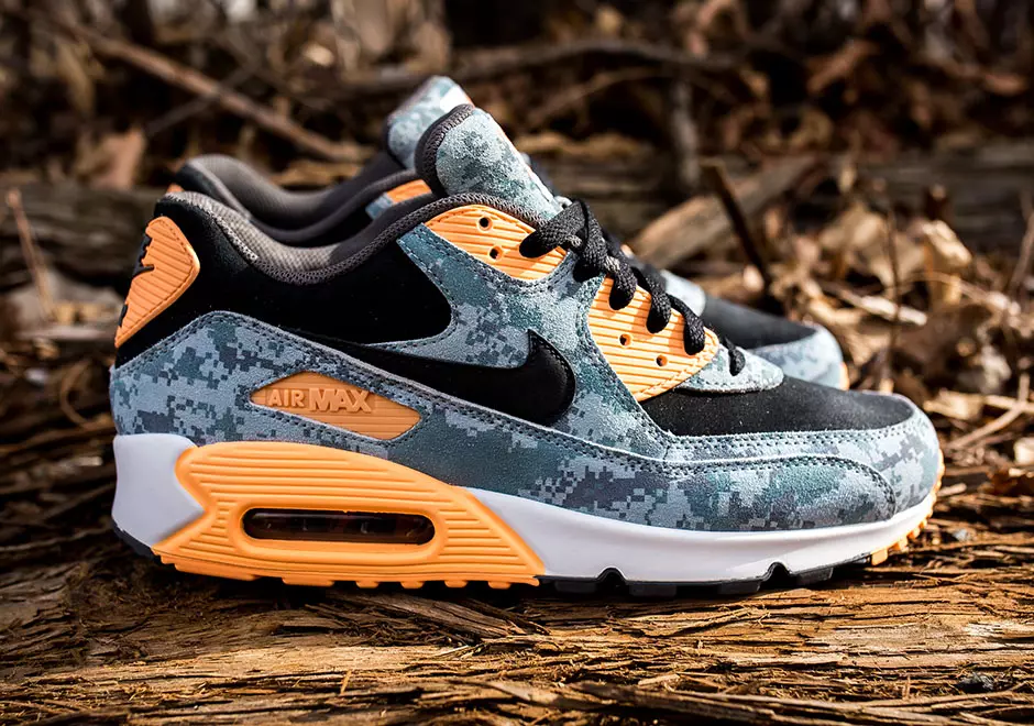 Nike Air Max 90 PRM синий цифровой камуфляж