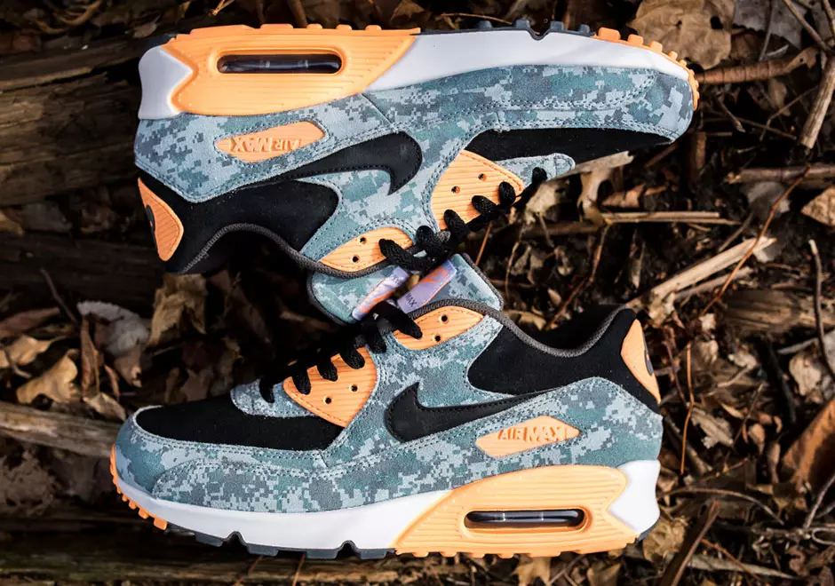 Nike Air Max 90 PRM Blauw Digi Camo