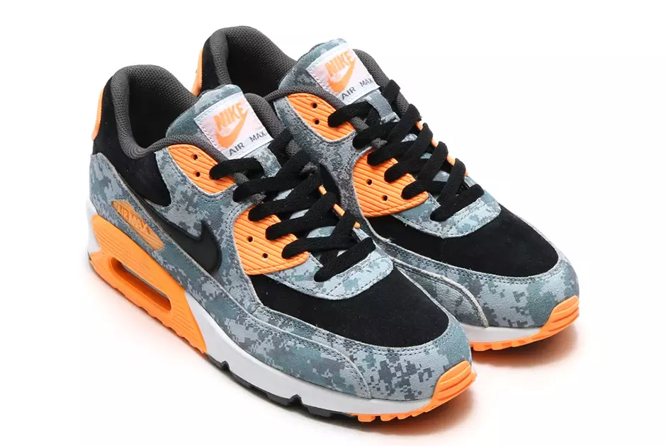 Nike Air Max 90 PRM синий цифровой камуфляж