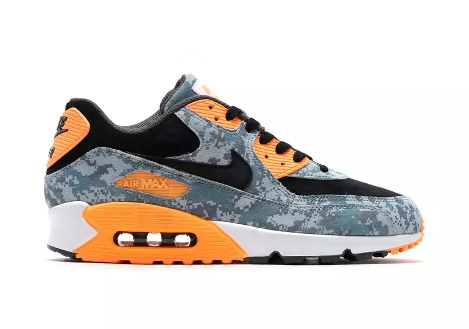 Nike Air Max 90 PRM синий цифровой камуфляж