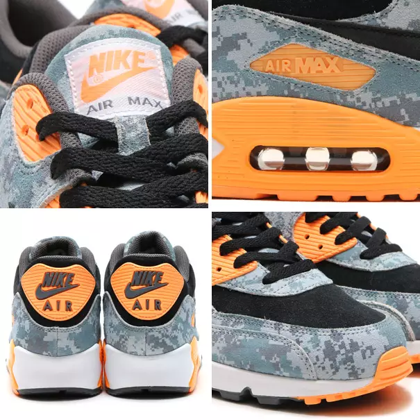 Nike Air Max 90 PRM синий цифровой камуфляж