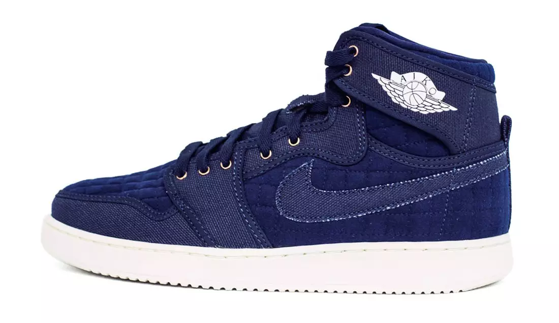 Air Jordan 1 KO High OG Obsidian Navy Canvas מעלדונג טאָג