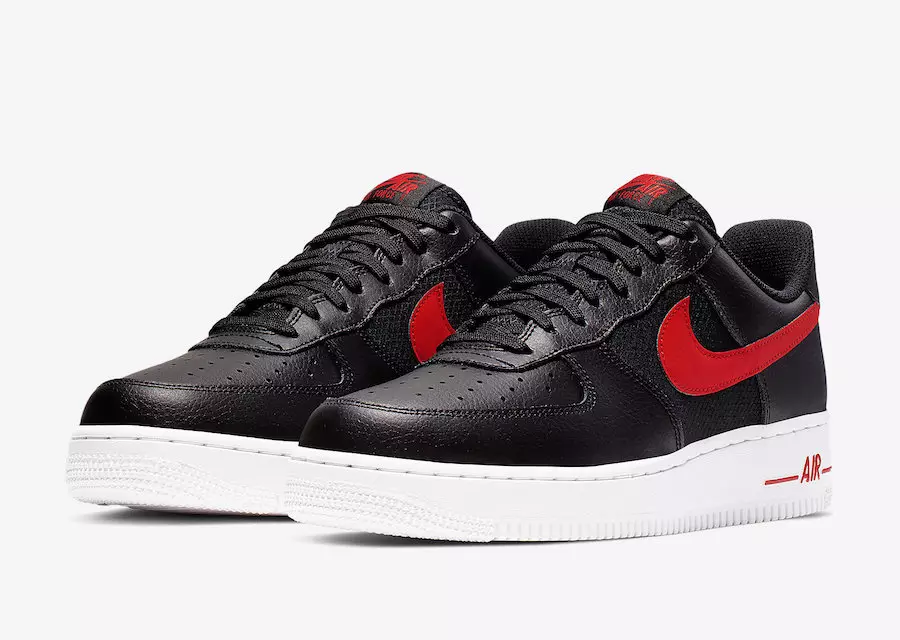 Nike Air Force 1 Low Black University Red CD1516-001 Datum izlaska