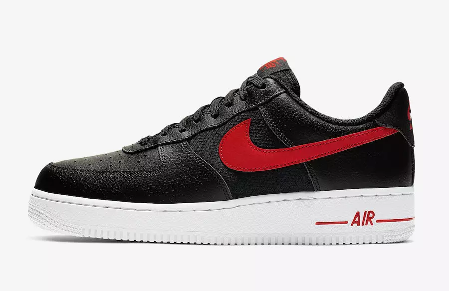 Nike Air Force 1 Low Black University Red CD1516-001 Датум на издавање