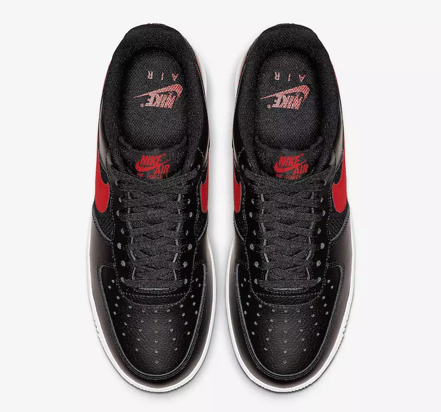 Nike Air Force 1 Low Black University Red CD1516-001 Dáta Eisiúna