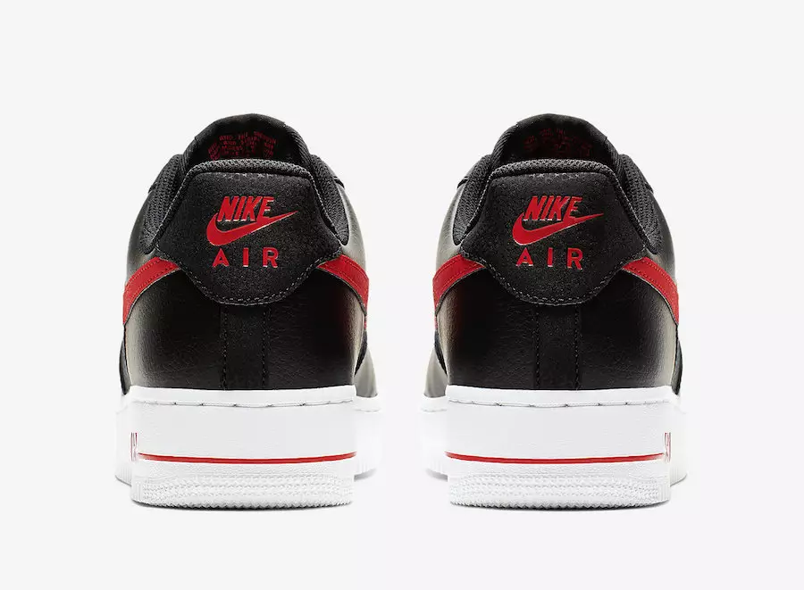 Nike Air Force 1 Low Black University Red CD1516-001 Датум на издавање