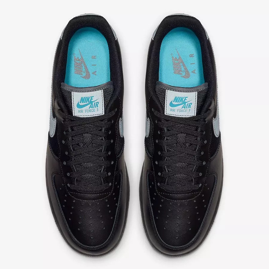 Nike Air Force 1 Low Black Light Blue BV1278-001 תאריך שחרור