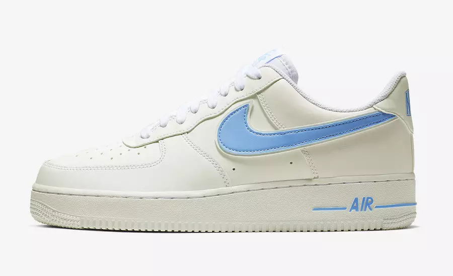 Nike Air Force 1 07 3 Wit Universiteit Blauw AO2423-100