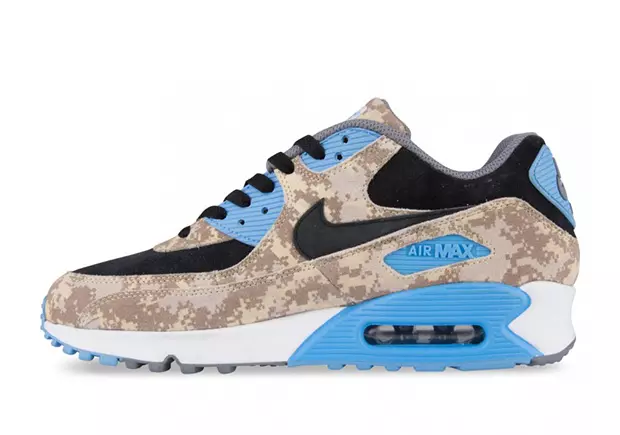 Nike Air Max 90 Digital Camo Blau Beige