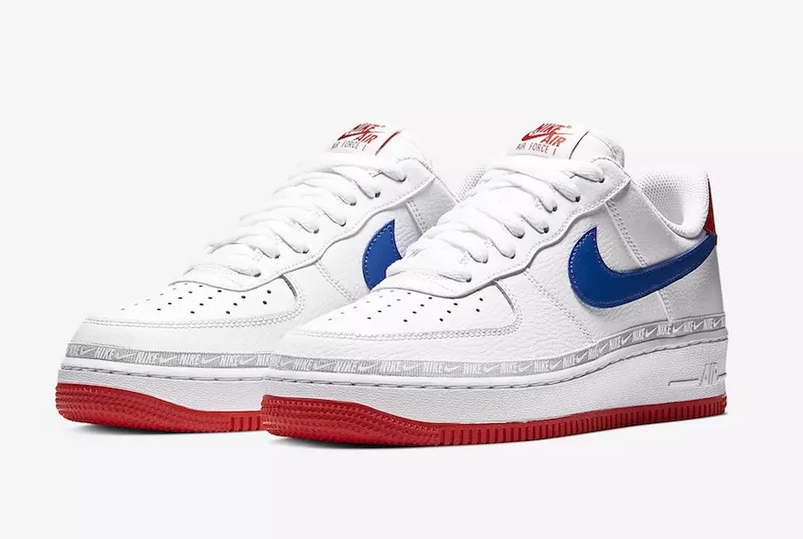 Nike Air Force 1 Ниско бело црвено сино CD7339-100 Датум на издавање