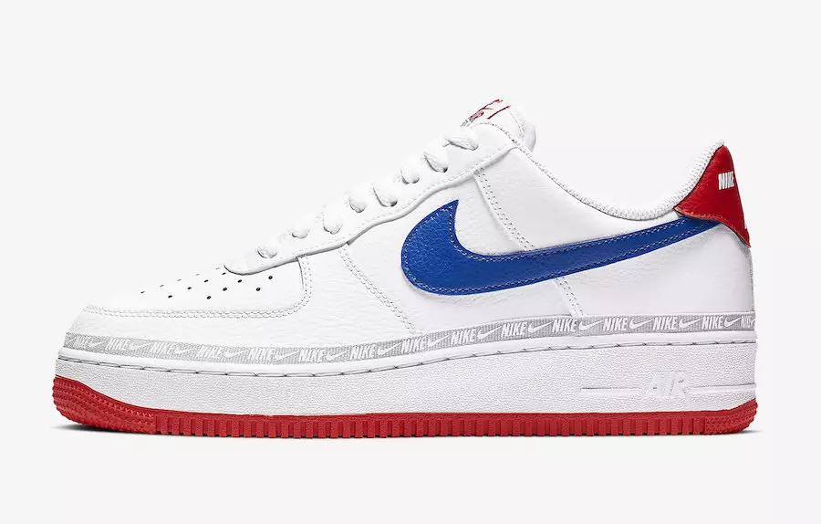 تاریخ انتشار Nike Air Force 1 Low White Red Blue CD7339-100