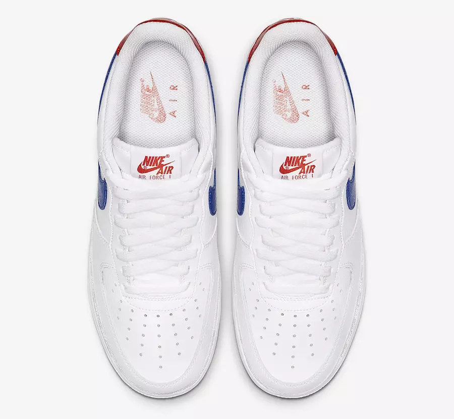 تاریخ انتشار Nike Air Force 1 Low White Red Blue CD7339-100