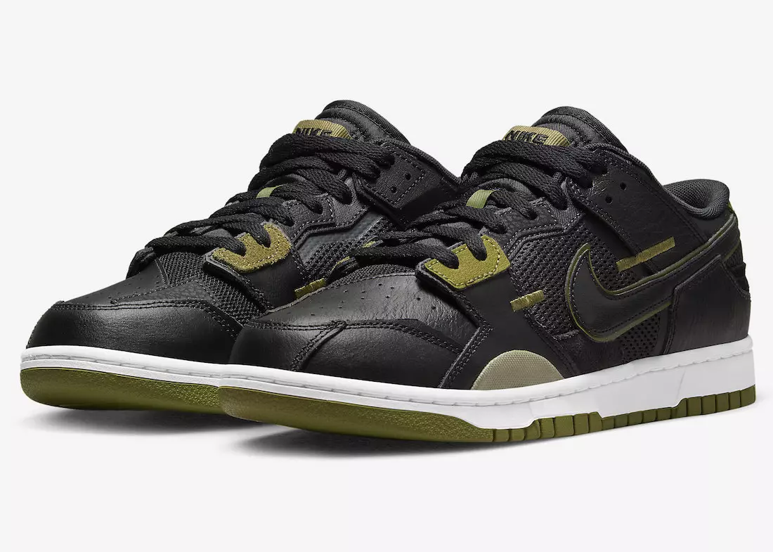 Nike Dunk Low Scrap Black Olive DM0128-001 Išleidimo data