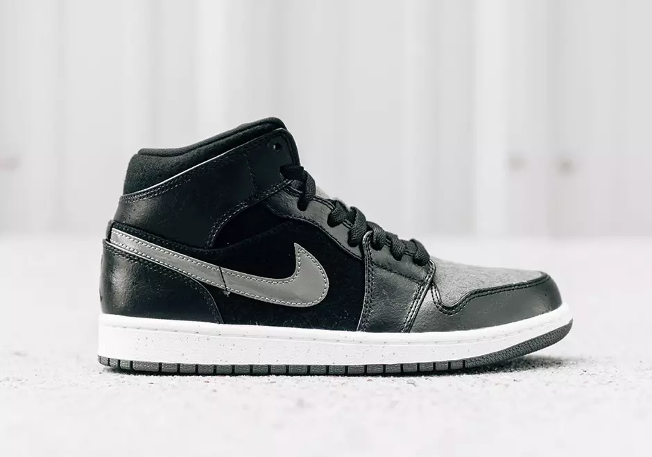 Air Jordan 1 Mid Winter Black Wool