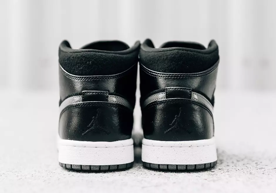 Air Jordan 1 Mid Winter Black Lã