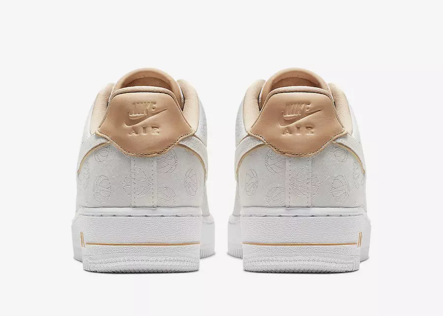 Nike Air Force 1 Lux White Metallic Gull Bio Beige 898889-102 Útgáfudagur