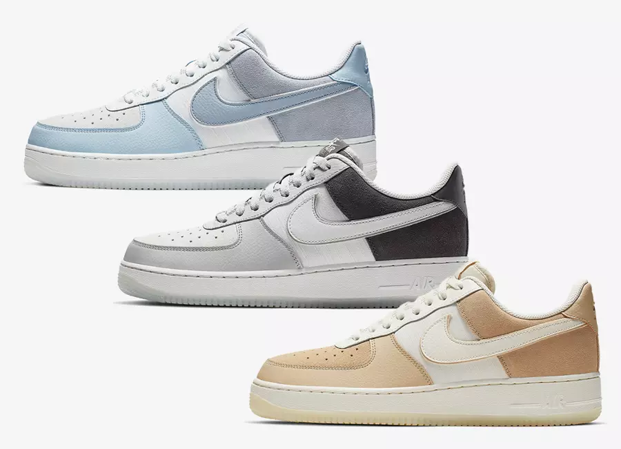 Nike fügt dem Air Force 1 Canvas, Leder und Wildleder hinzu