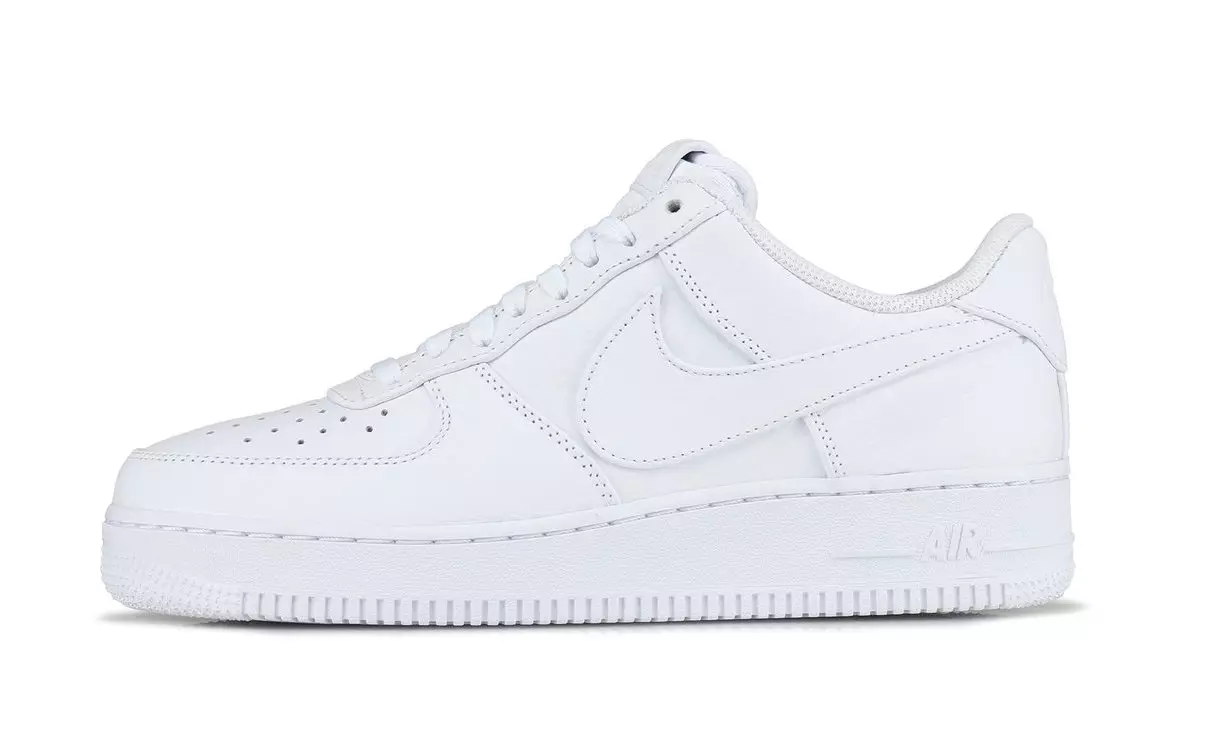 Nike Classic White Air Force 1 Release with Oversized Swoosh Logs