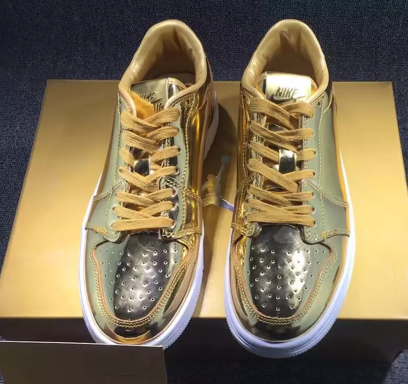 Air Jordan 1 Íseal Pinnacle Gold