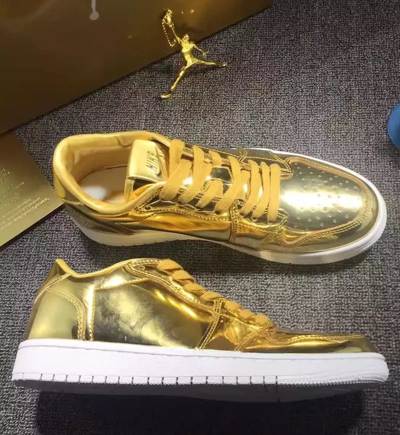 Air Jordan 1 Gold me majë të ulët