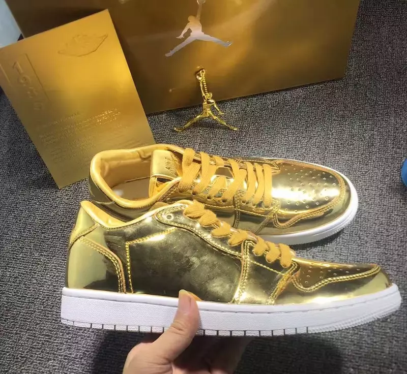 Air Jordan 1 Faible Pinnacle Or