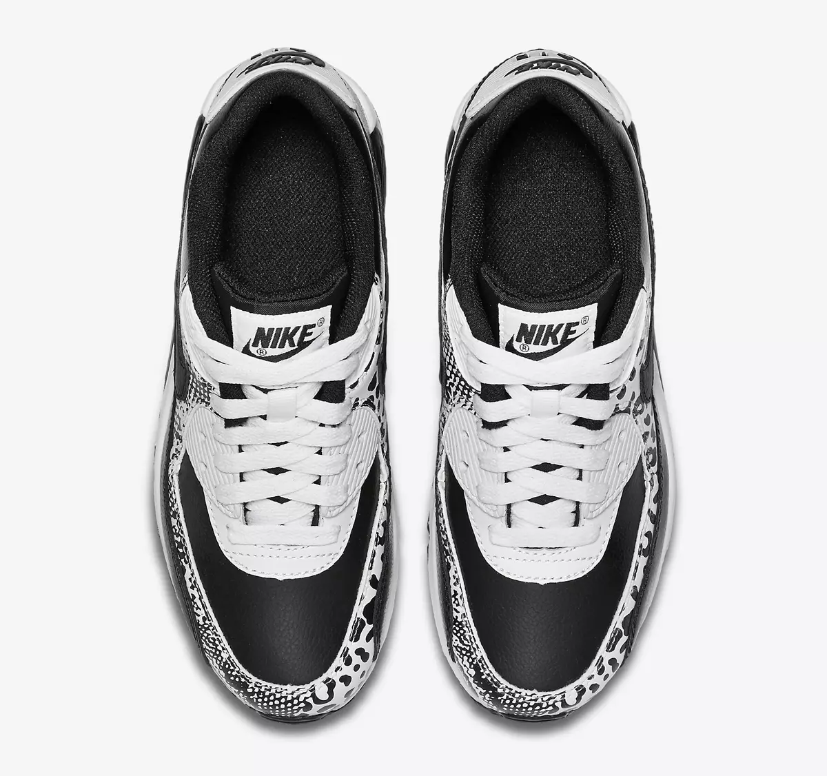 Nike Air Max 90 GS Black White Snakeskin Cheetah