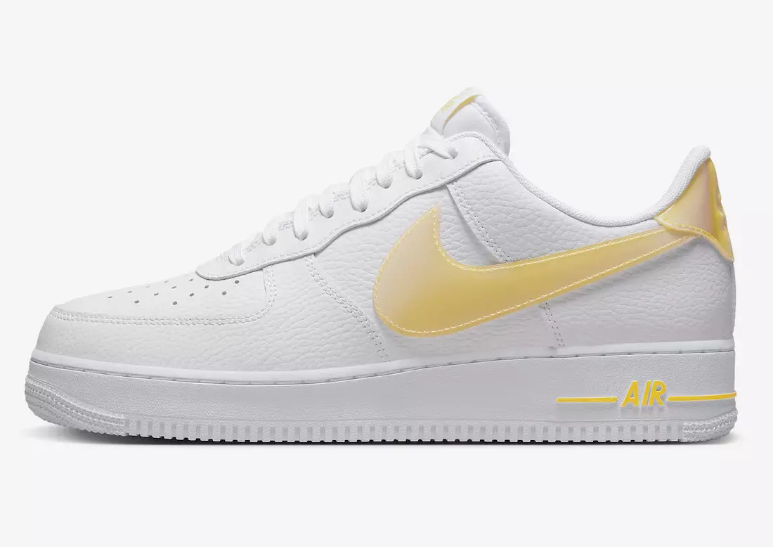 Nike Air Force 1 Low Jumbo Swoosh White Yellow DV3505-101 ဖြန့်ချိသည့်ရက်စွဲ