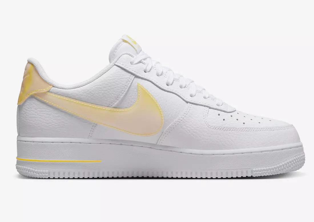 Nike Air Force 1 Low Jumbo Swoosh White Yellow DV3505-101 Թողարկման ամսաթիվ